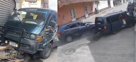 Triple colisión en Retalhuleu quedó grabada en cámaras Chapin TV