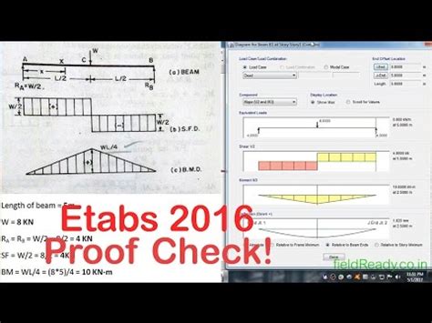 Etabs Analysis Results Proof Check YouTube