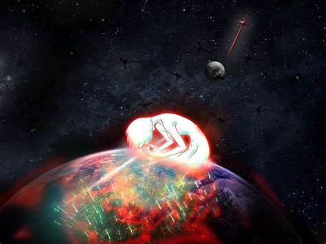 デスクトップ壁紙 図 銀河 惑星 スペース 新世紀エヴァンゲリオン 綾波レイ 地球 雰囲気 天文学 スクリーンショット コンピュータの壁紙 宇宙空間 天体