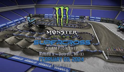 La piste virtuelle du SX de Détroit LeBigUSA Actualité du Motocross