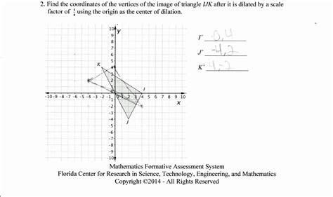 Geometry Transformation Composition Worksheet Answers Key Printable