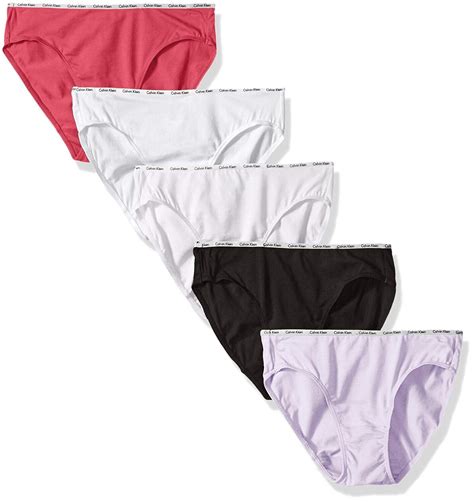 Calvin Klein Women S Cotton Stretch Logo Bikini Panty Pack Qp M