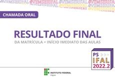 Ifal Maceió divulga resultado de chamada oral para cursos subsequentes