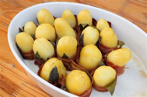 Potatoes With Bacon And Herbs Cooking