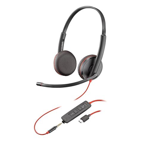 Amazon.com: Plantronics Blackwire 3225 USB-C Headset, On-Ear Mono ...