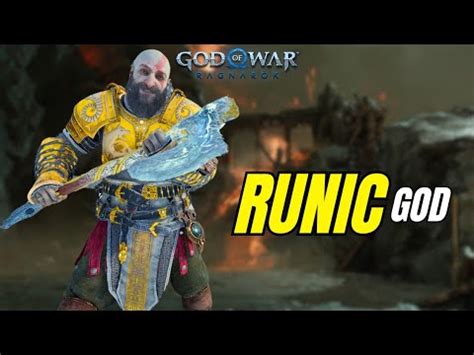 RUNIC GOD VS GNA GMGOW No Damage God Of War Ragnarok YouTube