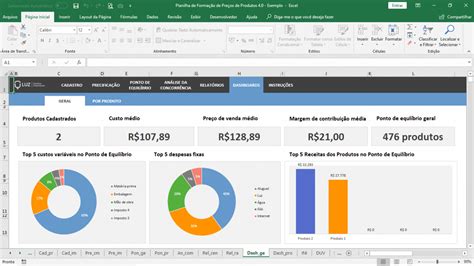 Planilha para Calcular Preço de Venda de Produtos em Excel