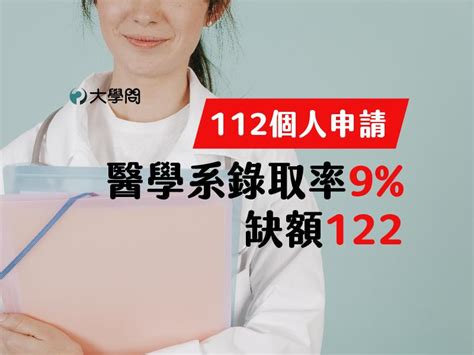 【112個人申請】醫學系錄取率9，缺額122 大學考情 大學問 升大學 找大學問