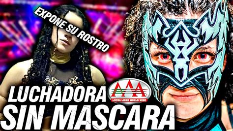 Luchadora AAA Queda SIN MASCARA Expone Rostro Sin Perderla Muere Black