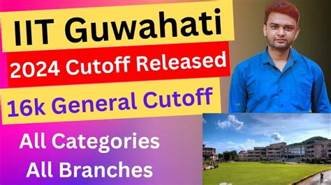 IIT Guwahati Cutoff Released 16k General Cutoff All Categories