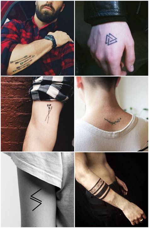 24 Tatuajes Minimalistas Para Los Hombres Que No Le Temen A La