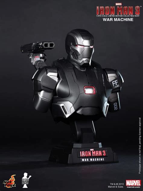 Hot Toys Reveals IRON MAN 3 War Machine Bust GeekTyrant