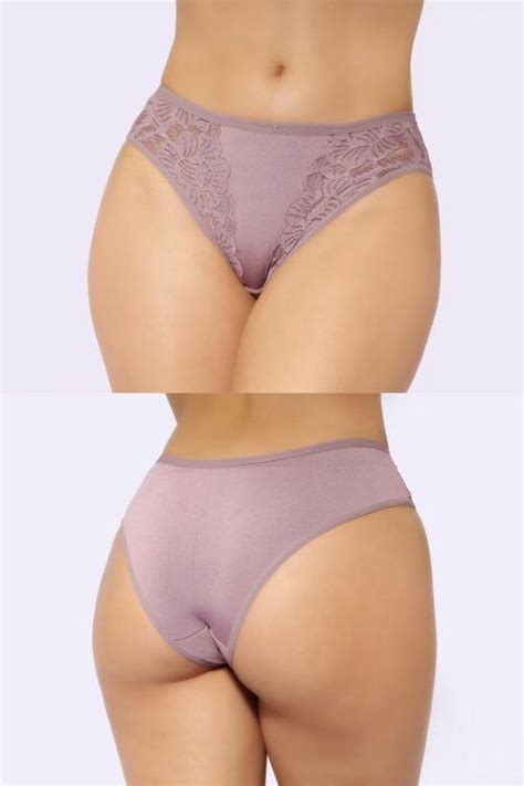 Comprar Calcinha De Microfibra Renda Lado E Meio A Partir De R Estrela Lingerie
