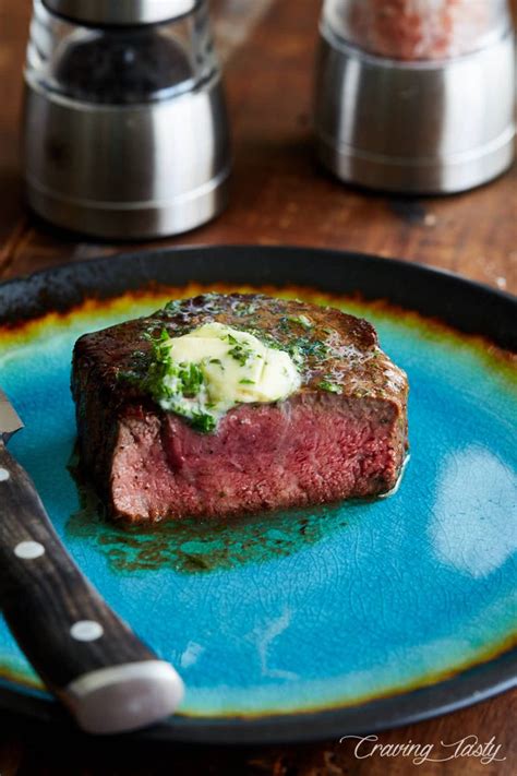 Filet Mignon Steak With Garlic Herb Butter Craving Tasty