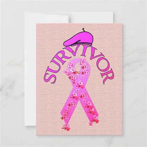 Breast Cancer Survivor Invitation Zazzle