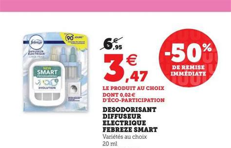 Promo Désodorisant Diffuseur électrique Febreze Smart chez U Express