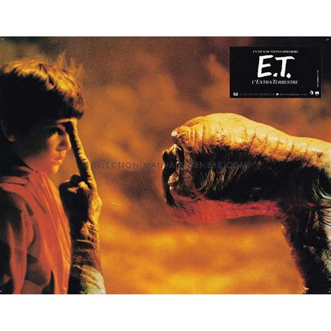 E T THE EXTRA TERRESTRIAL French Lobby Card N04 9x12 In 1982