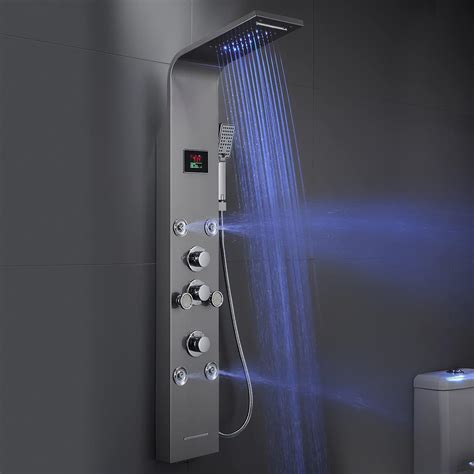 Buy MENATT LED Lights Shower Panels Tower System SUS304 Stainless