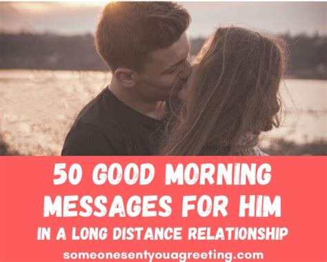 Good Morning Messages For Him In A Long Distance Relationship