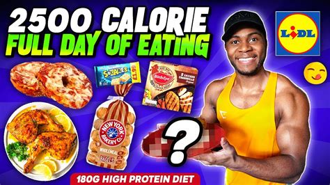 2500 Calorie Full Day Of Eating On A BUDGET 180g Protein YouTube