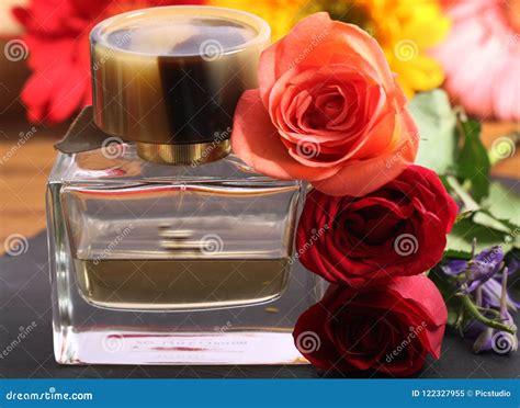 Rose perfume stock image. Image of plant, scent, natural - 122327955