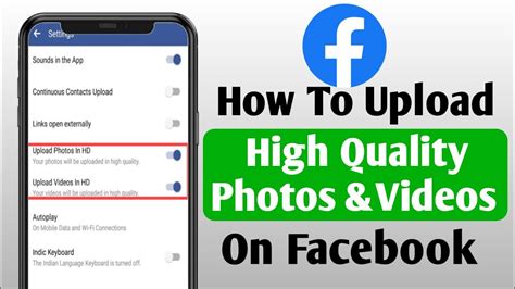 How To Upload HD Photos Videos In Facebook 2022 Upload High