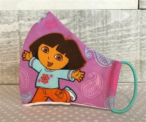 Children's Dora the Explorer Face Mask Olson Style With a | Etsy