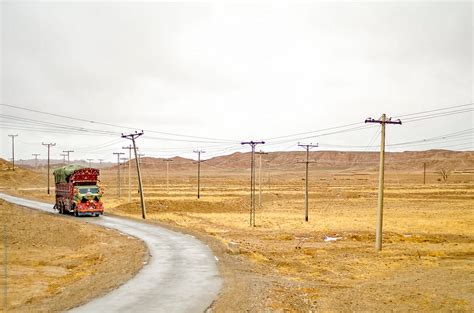 A Truck On A Desolate Road In Balochistan By Stocksy Contributor