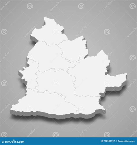 Nitra Region Regions Of Slovakia, Slovak Republic Map Vector ...