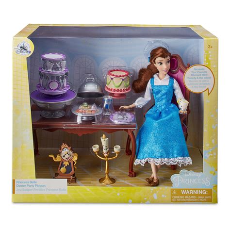 Disney Belle Classic Doll Dinner Party Play Set Beauty And The Beast P