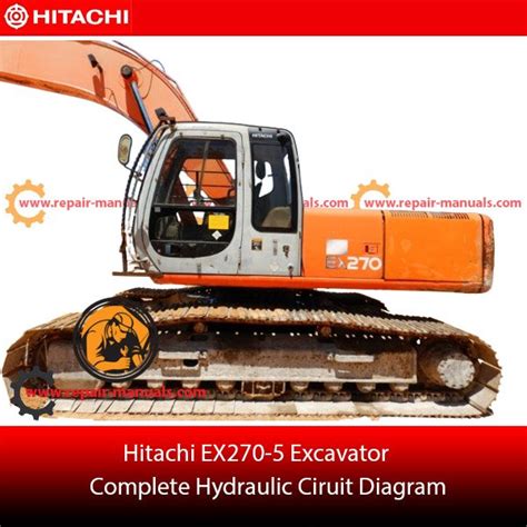 hitachi excavator hydraulic circuit diagram