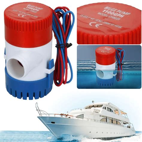 Мини-электрический Водяной Насос, 1100 GPH, 12 В, Погружной Трюмный ...
