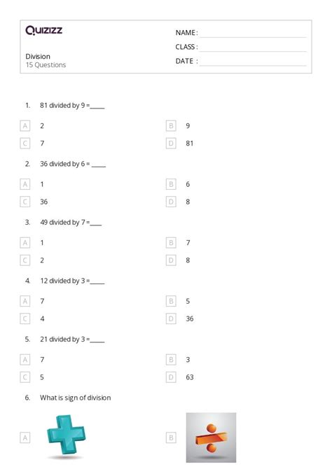 50 Division Worksheets For 7th Grade On Quizizz Free And Printable