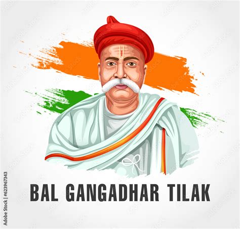 Vector Illustration Of Indian Nation Hero And Freedom Fighter Also