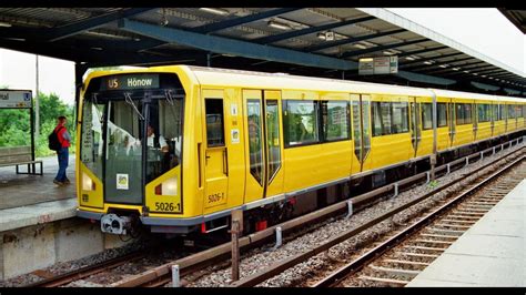 Mitfahrt in der Berlin U Bahn Linie U5 von Tierpark bis Hönow mit