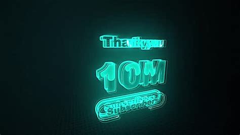 10m Subscribers Celebration Elements Motion Graphics Ft 3d Icons