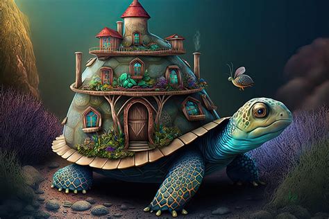 Turtle Fairy House Digital Art By Adrian Reich Fine Art America