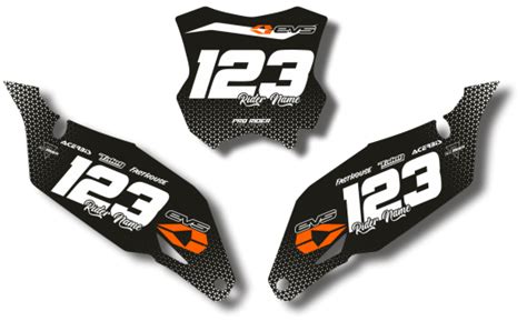 KIT DECO FONDS DE PLAQUES KTM FORMALISE