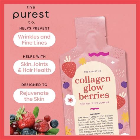 The Purest Co Collagen Glow Berries 30 Sachets Lazada