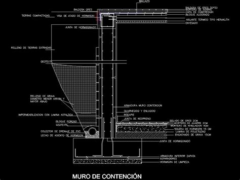 Plano De Muros De Contencion En Autocad Cad Kb Bibliocad Porn Hot Sex