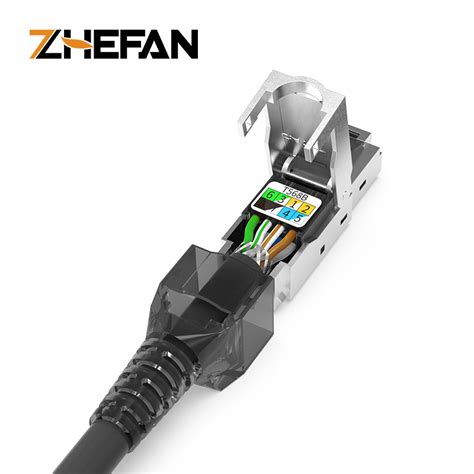 Rj45 Ethernet Connector Male Toll Less Plug Stp Cat7 Cat6a Waterproof Rj45 Coupler Connector