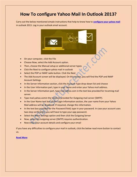 Ppt How To Configure Yahoo Mail In Outlook Powerpoint Presentation