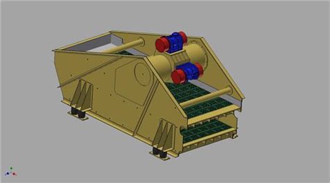 双层振动筛3d模型下载三维模型step模型 制造云 产品模型