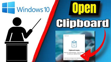 How To Open The Clipboard In Windows 10 Youtube