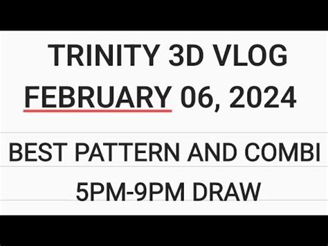 Best Pattern And Combi Sa Swertres Pm Pm Draw Walay Tingog Dlotto