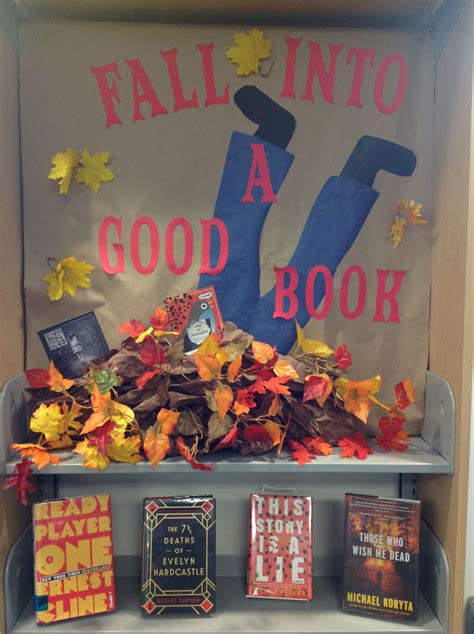 Fall Theme School Library Decor School Library Book Displays