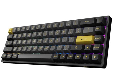 Akko Black Gold 3068B 65 Bluetooth RGB Double Shot PBT Hot Swap Star Fish Keyboard