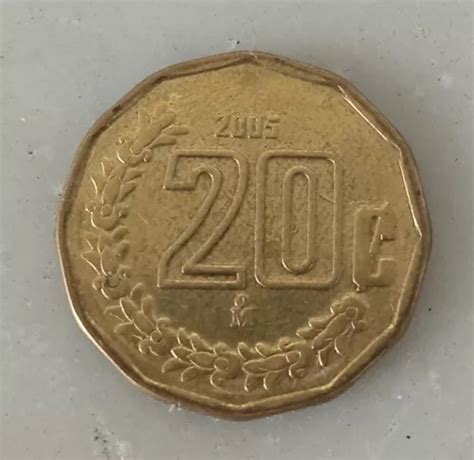 Moneda 20 Centavos 2005 Sin Circular Brillo Original Bonita MercadoLibre