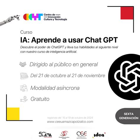 Curso IA Aprende a usar Chat GPT Sexta generación