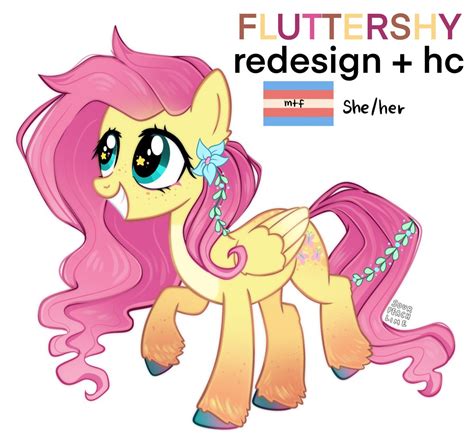 MLP Fluttershy Redesign Headcanon